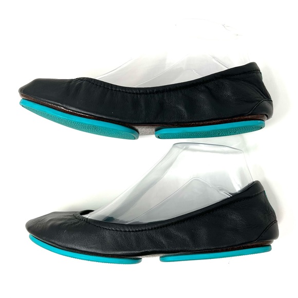 Tieks Black Leather Ballet Flats Size 7 - Picture 5 of 9